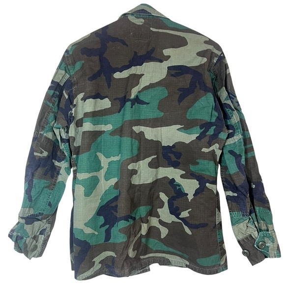 Vintage US Air Force Woodland Camo Jacket Military NATO Combat Size Small Short - Picture 2 of 7